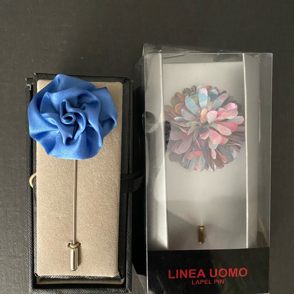 Jos. A. Banks & Linea Uomo lapel pins